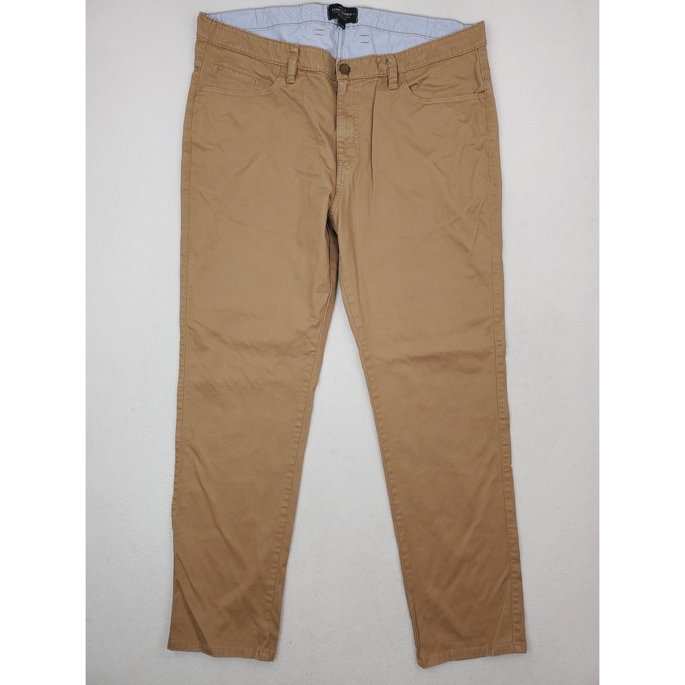 Fish Hippie Pants Mens 40x32 Khaki Chino 5 Pocket Pima Cotton Stretch Casual